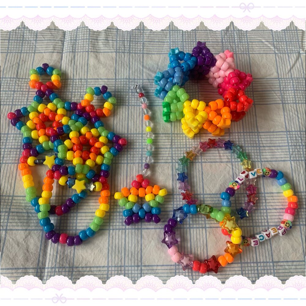 rainbow kandi set